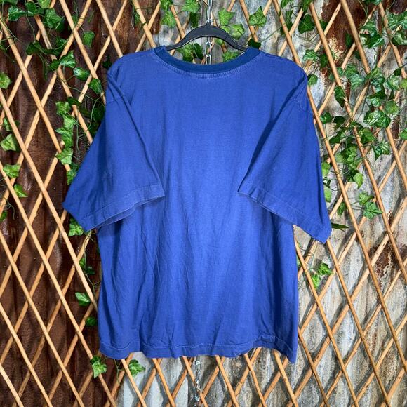 Vintage Y2K grateful Dead embroider 90s skull trippy t-shirt - Picture 2 of 4